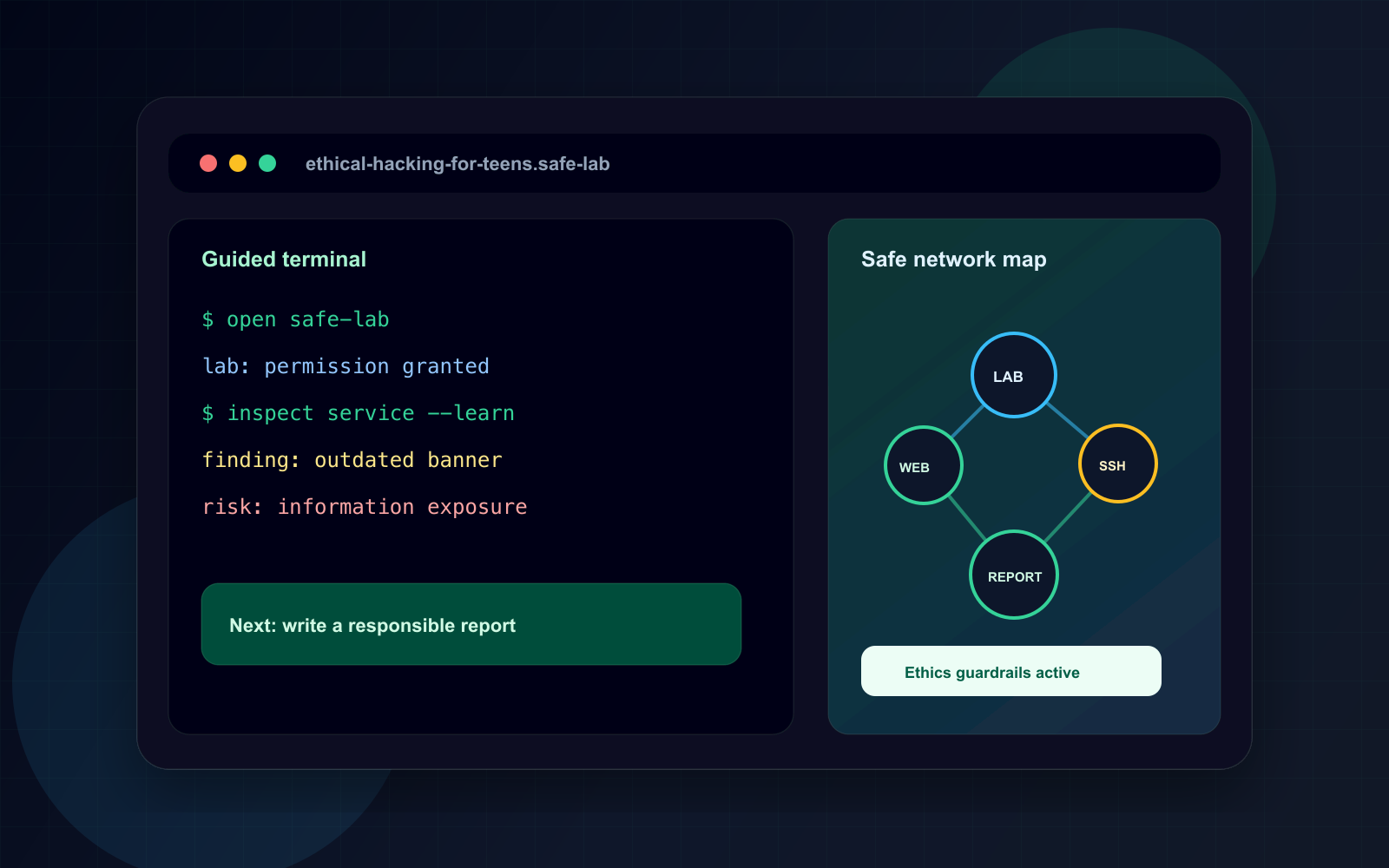 Placeholder screenshot for the Cybersecurity Foundations course player