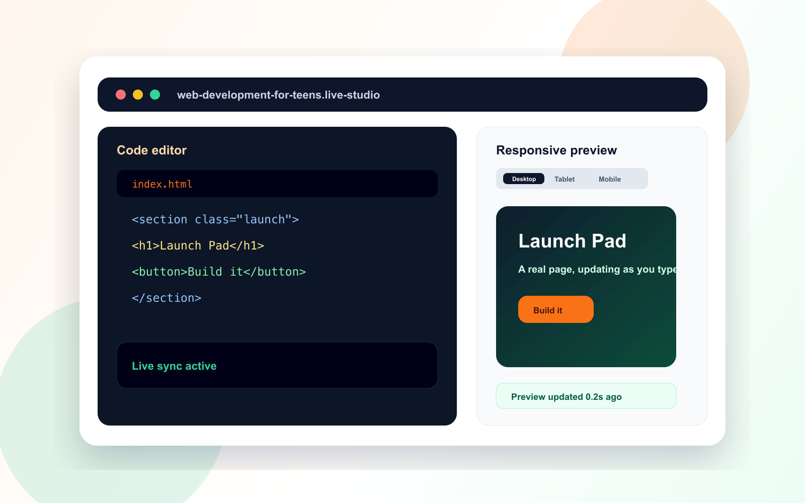 Placeholder screenshot for the Website Development course player